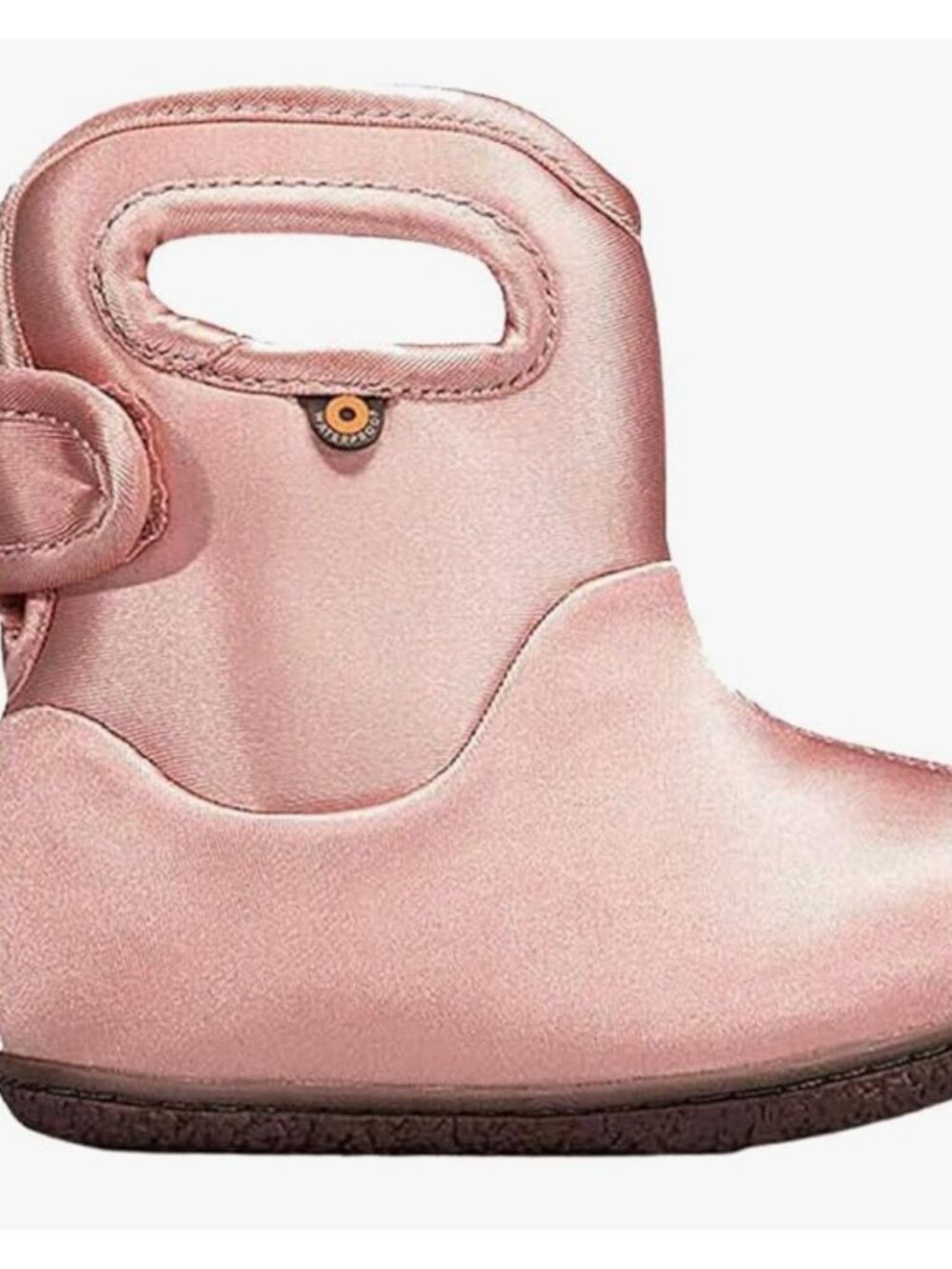 BOGS Unisex Baby Waterproof Snowboot Rain Boot Size 6 Metallic Ballet Pink